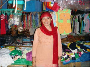 Lilie in her newly acquired stall in Linamon